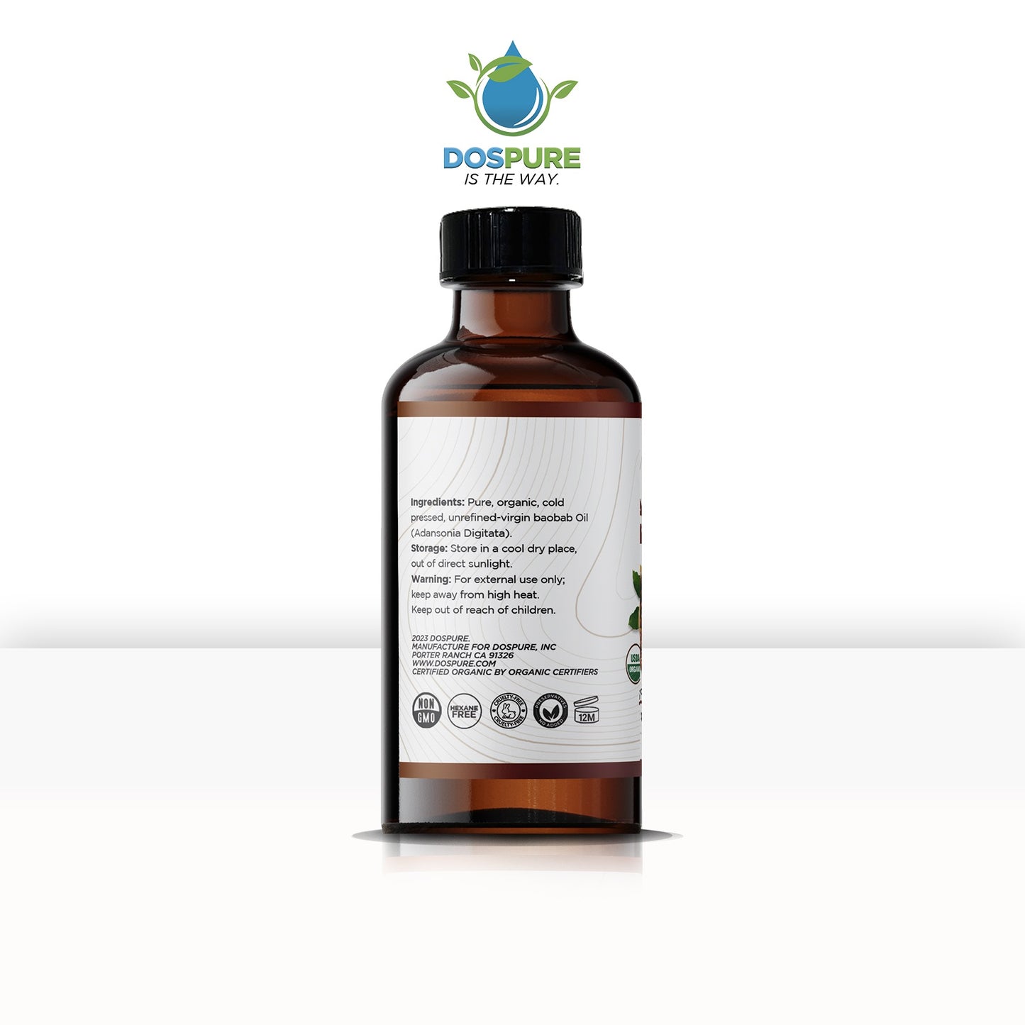 Organic oil-Baobab Oil-Organic-Collagen Support-Nails health-Hair nourishment-skin deep moisturization