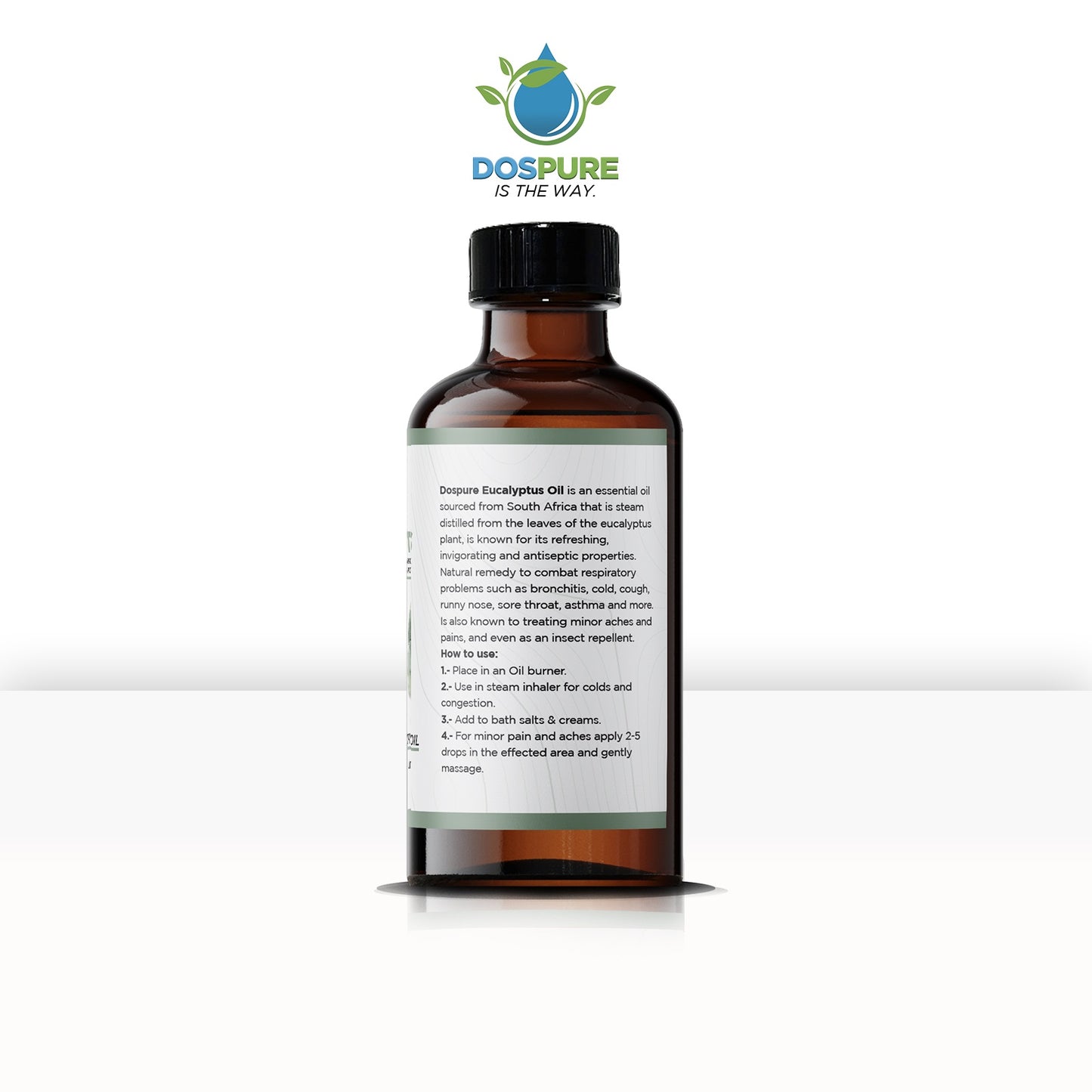 Organic-pure-Eucalyptus Oil-Virgin-Respiratory-Decongestants-Cough-Fever-flu