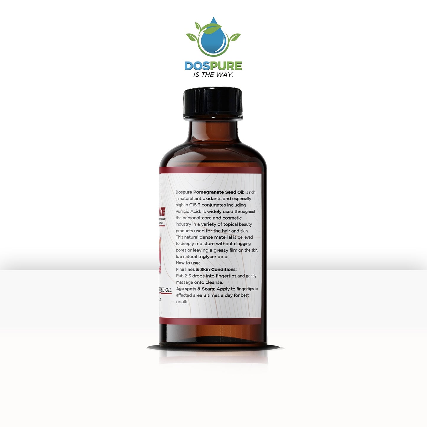 Organic Pomegranate Seed Oil-Scars reduces-skin sun damage-promote collagen-boost lips-antioxidant