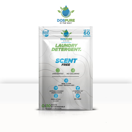 Laundry Detergent -Eco friendly-Biodegradable-SCENT FREE- Sheets-Organic-Clean-Safe