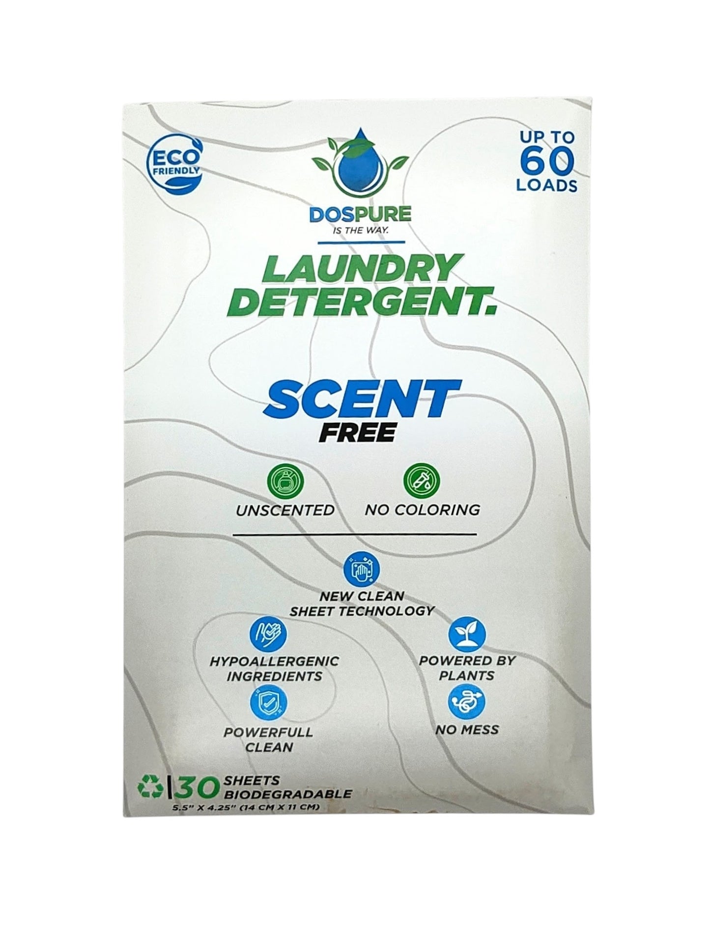 Laundry Detergent -Eco friendly-Biodegradable-SCENT FREE- Sheets-Organic-Clean-Safe