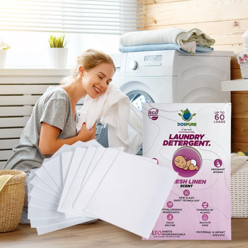 Laundry Detergent - Biodegradable-Clean-Organic-Sheets-Eco friendly-safe